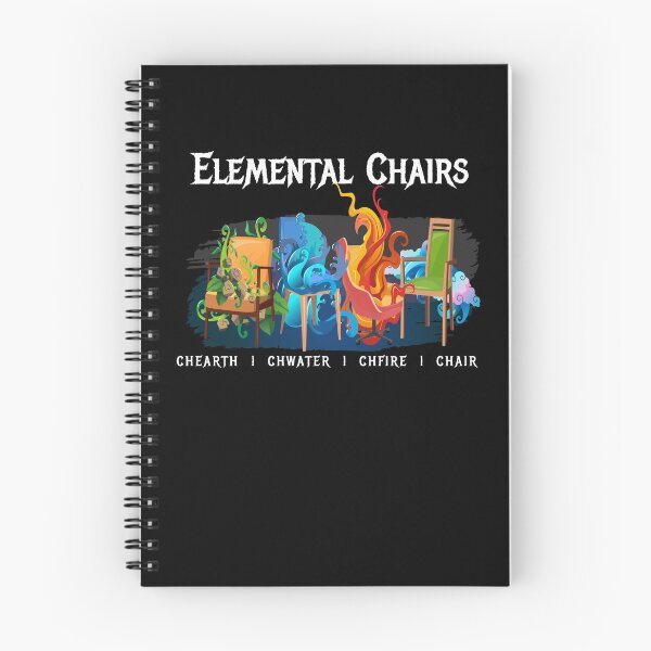 Item preview, Elemental Chairs Chairs Fire Earth designed and sold by MooonTees.