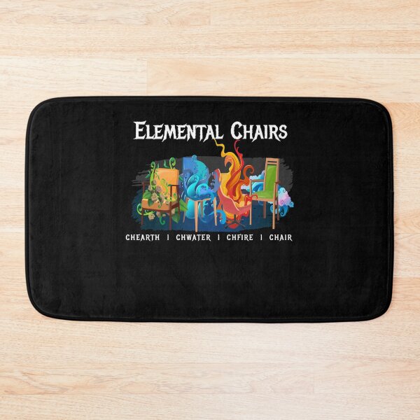 Item preview, Elemental Chairs Chairs Fire Earth designed and sold by MooonTees.