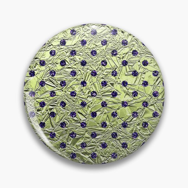 Item preview, Blue Polka Dots on Golden Crushed Foil designed and sold by BloomCatB.