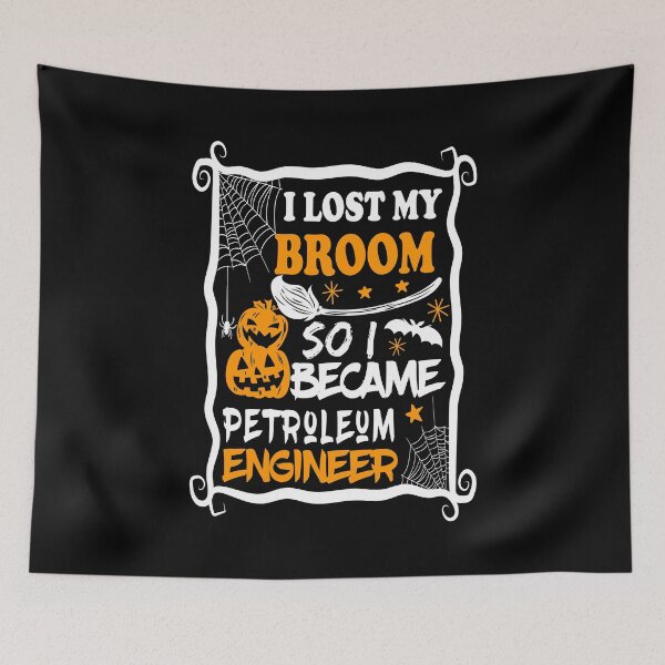 Item preview, I lost My Broom So I Became Petroleum Engineer Halloween Party / Funny Halloween , Halloween, Pumpkin , Engineer halloween / Halloween engineer  Halloween gift ideas designed and sold by Chamssou.