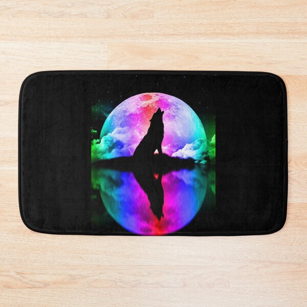 Item preview, Rainbow Howling Wolf designed and sold by KellyJanosko-bd.