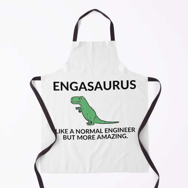 Item preview, Funny cartoon Mechanical ENGINEER Dinosaur designed and sold by OneTimeEngineer.