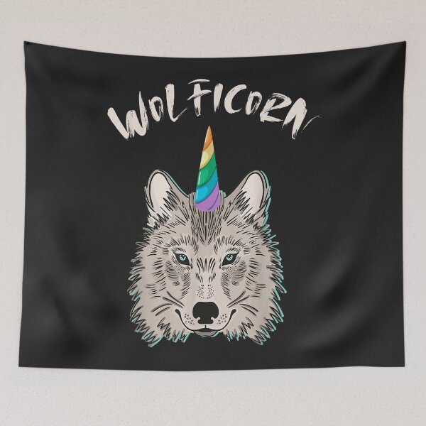 Item preview, Funny Wolficorn Unicorn Wolf Halloween Party Easy Costume designed and sold by palaelica.