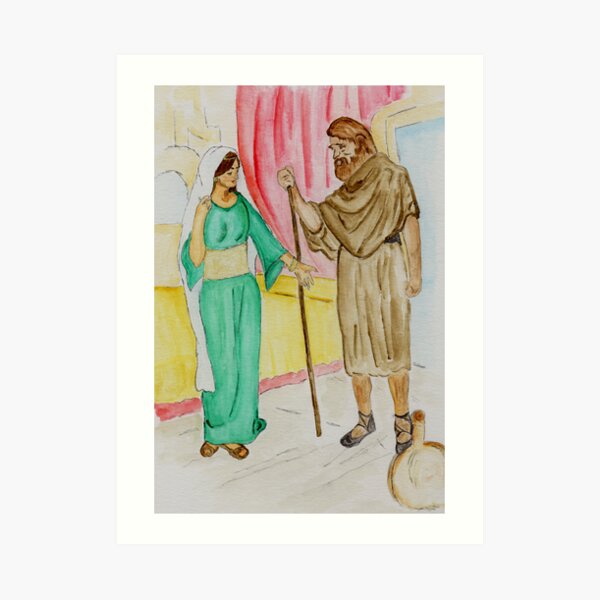 "Elisha and the Shunammite Woman .. 2 Kings 4:8-37" Art Print by AnneG