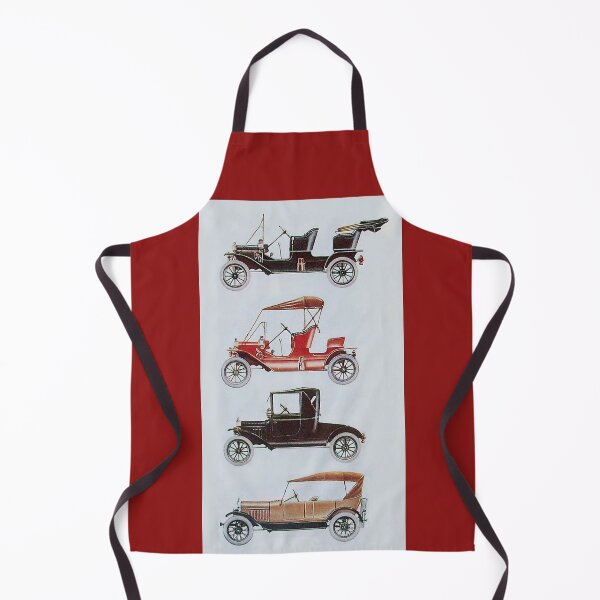 Item preview, CLASSIC CAR GATHERING, FOUR VINTAGE CARS IN RED BLACK GREY designed and sold by BulganLumini.