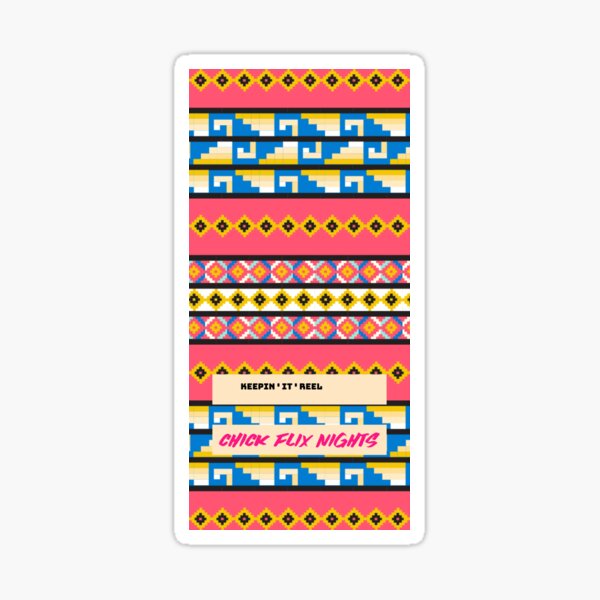 South American folk Art with Mexico abstract art Decorations South central American patterns Sticker