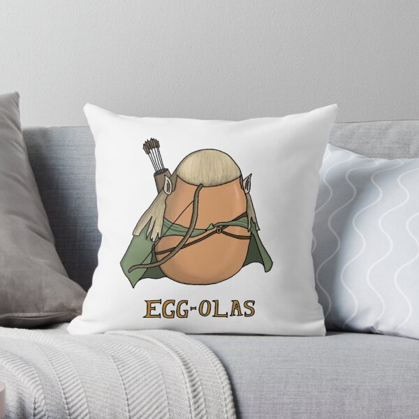 Egg-olas Throw Pillow