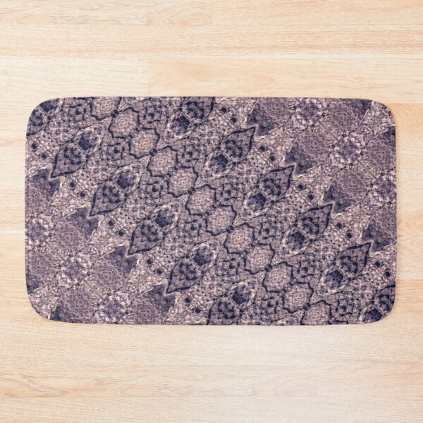 Item preview, Violet Textured Mosaic Ornate Print designed and sold by DFLC Prints.