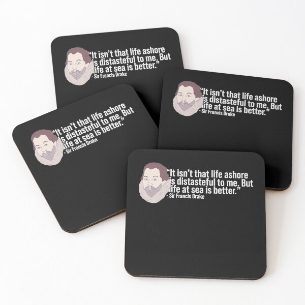 Item preview, Sir Francis Drake Quote - Ocean Seaman - Treasure Hunter designed and sold by DeWinnes.