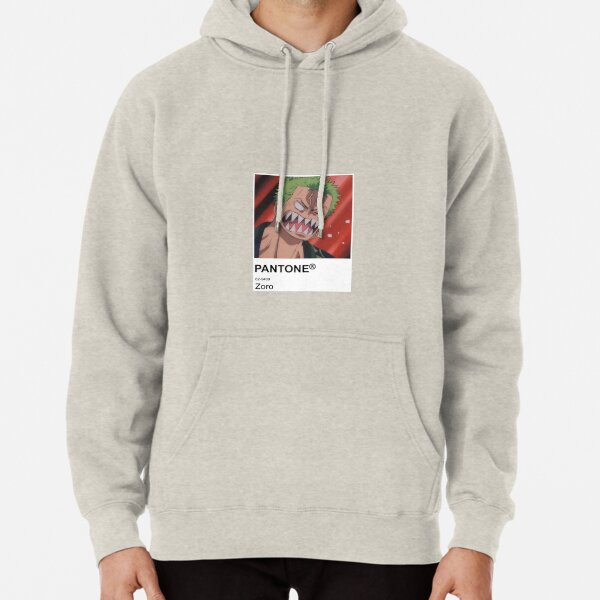 Zoro Anime Pantone Sticker Pullover Hoodie