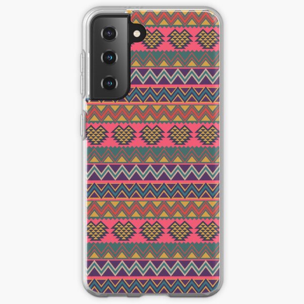 South American folk Art with Mexico abstract art Decorations South central American patterns Samsung Galaxy Soft Case