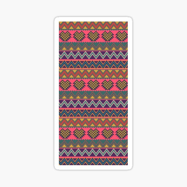 South American folk Art with Mexico abstract art Decorations South central American patterns Sticker