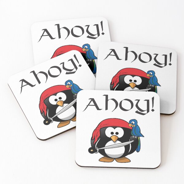 Aperçu de l'œuvre Ahoy, pingouin pirate créée et vendue par 4AllTimes.