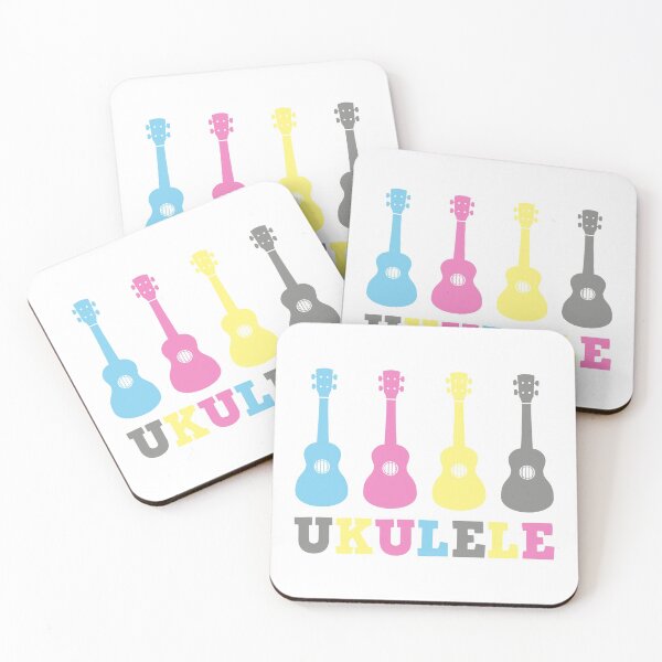 Item preview, Many colourful ukuleles designed and sold by chrisbears.