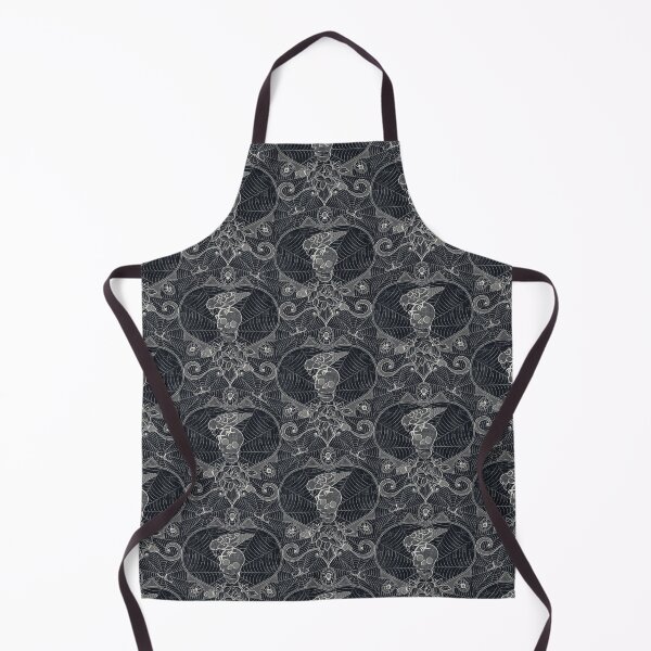Item preview, Encaje gótico de Halloween - Calaveras - Negro designed and sold by appleyards.