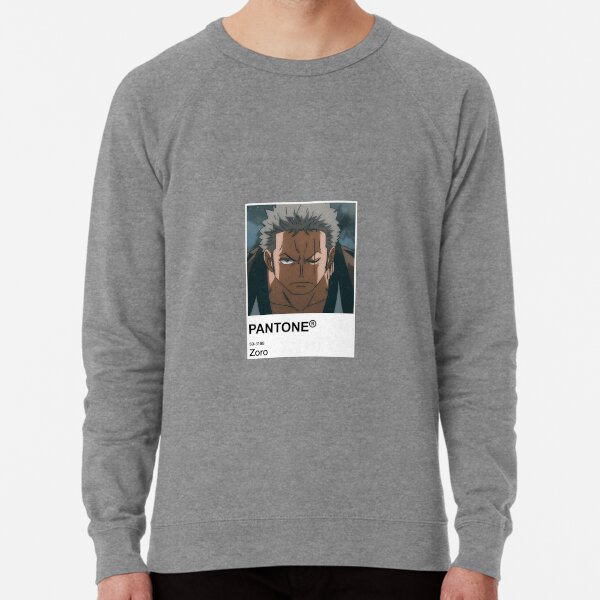 Zoro Anime Pantone Sticker Lightweight Sweatshirt