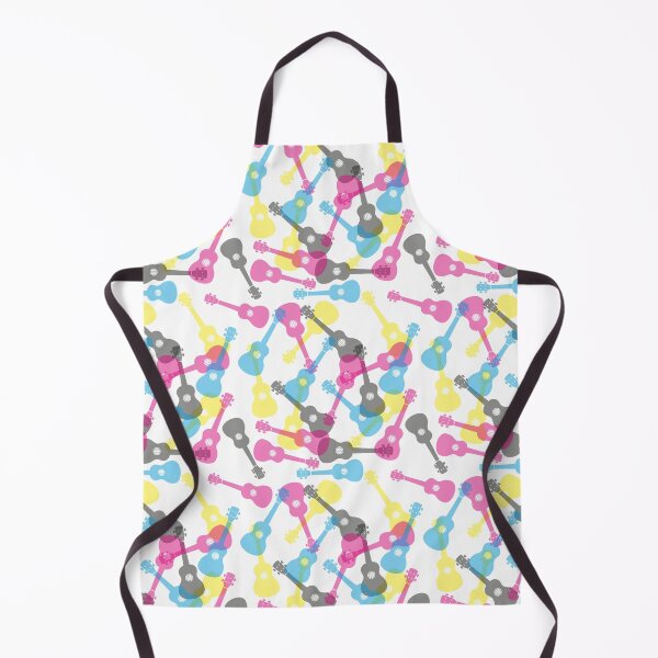 Item preview, Pattern with many colorful Ukuleles designed and sold by chrisbears.