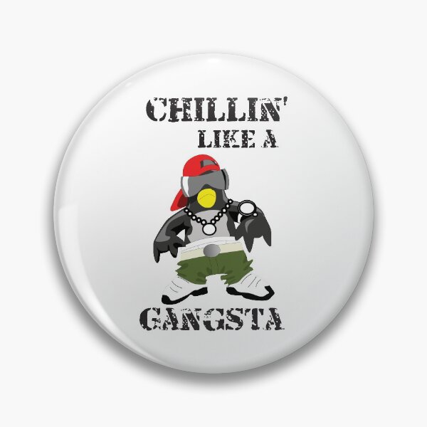 Item preview, Chillin Like A Gangsta, Gangster Penguin designed and sold by 4AllTimes.