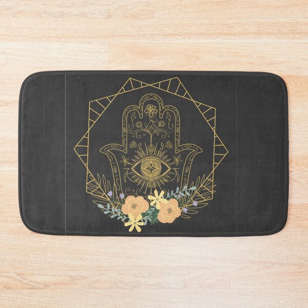 Item preview, Dark Floral Hamsa designed and sold by LaynsLeaf.