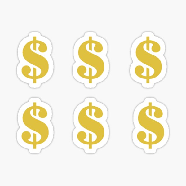six dollar shirts Sticker