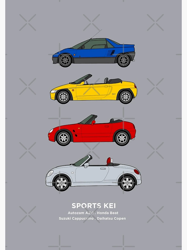 Kei Car (sports car) Collection Spiral Notebook for Sale by  RJWautographics
