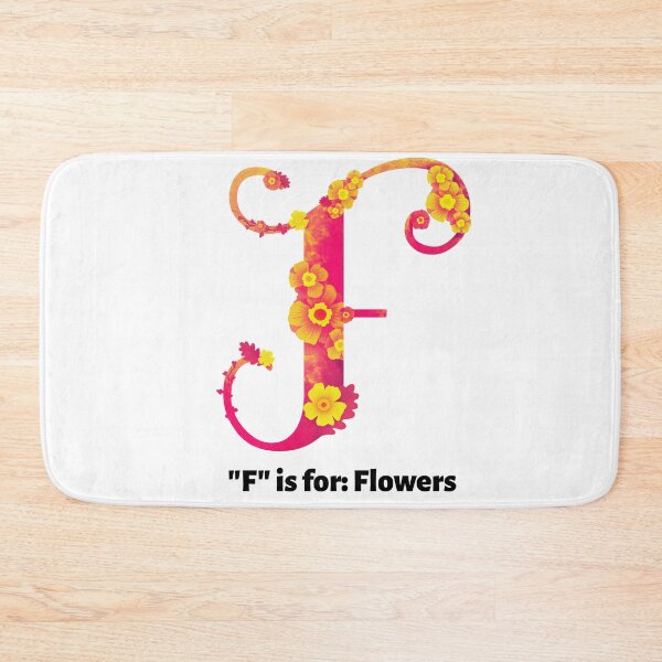 Item preview, F is for FLOWERS designed and sold by Apoorv Choudhary.
