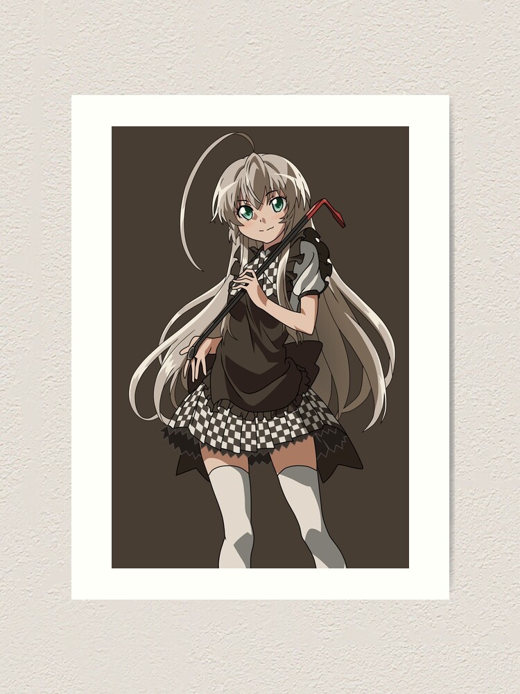 haiyore nyaruko san nyaruko cute anime art print by dizioboy redbubble redbubble