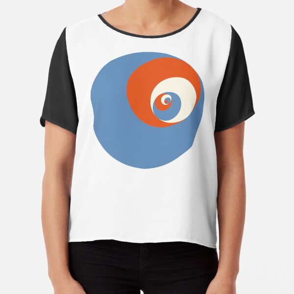 Orbiting circles Chiffon Top