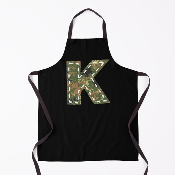 Item preview, K letter camouflage camouflage patch sewn Bundeswehr designed and sold by GeogDesigns.