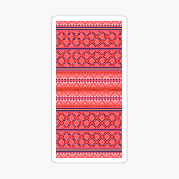 South American folk Art with Mexico abstract art Decorations patterns Sticker