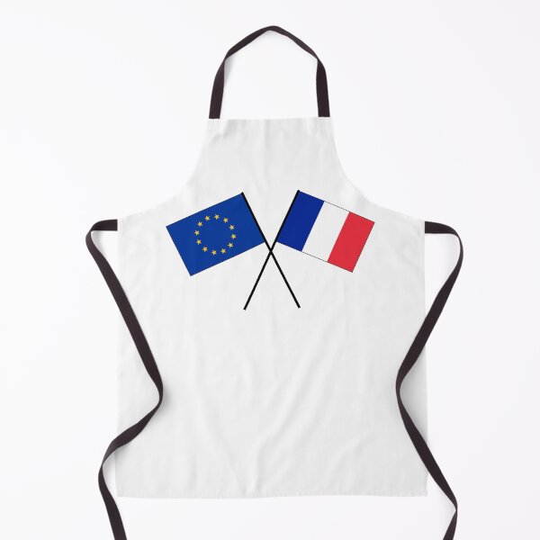 Item preview, France Europe EU - crossed flags flags designed and sold by GeogDesigns.