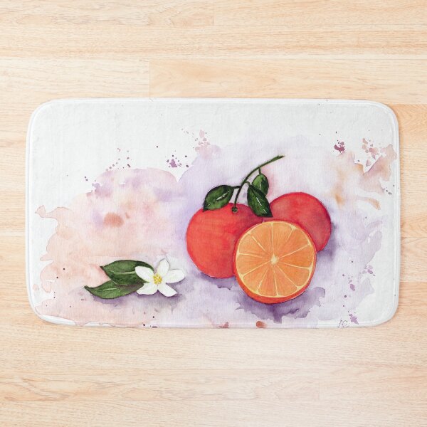 Item preview, Three oranges and orange blossom designed and sold by Cacatuart.