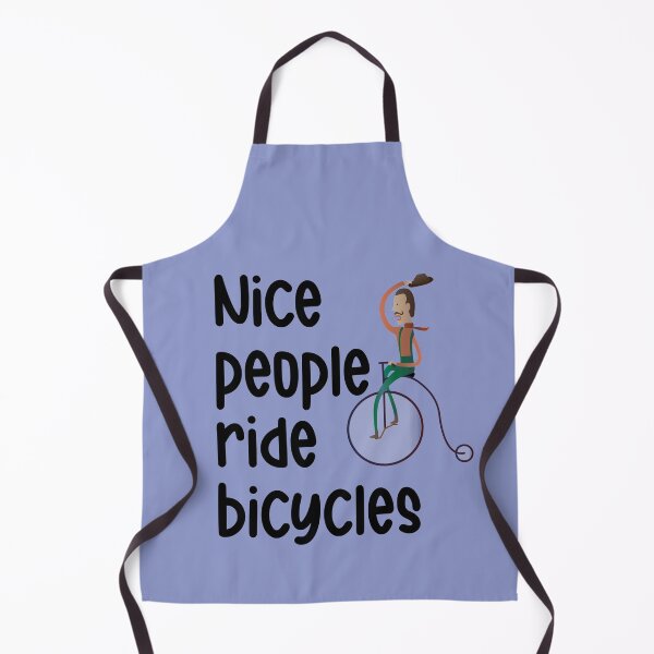 Item preview, Happy Nice People Ride Bicycles designed and sold by themaskgod.
