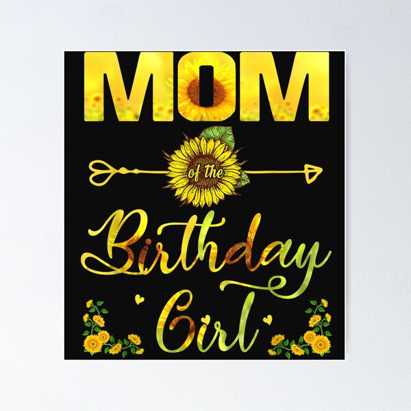 Item preview, Mom Of The Birthday Girl Mom Sunflower Gifts designed and sold by palaelica.