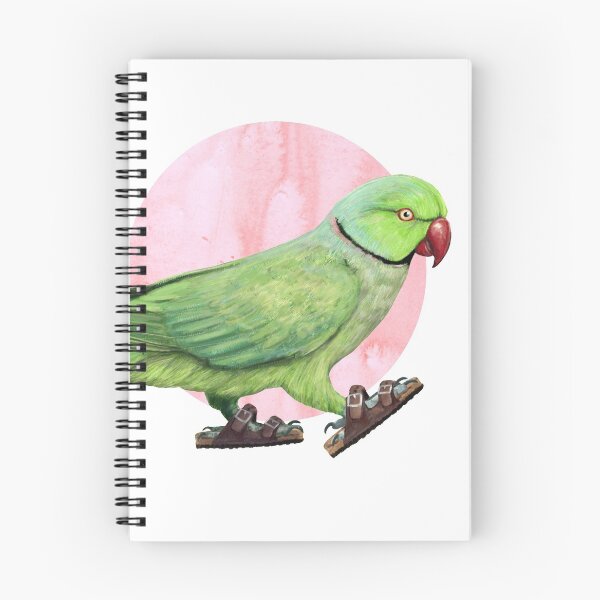 Item preview, Parakeet Wearing sandals designed and sold by CharlieCreature.