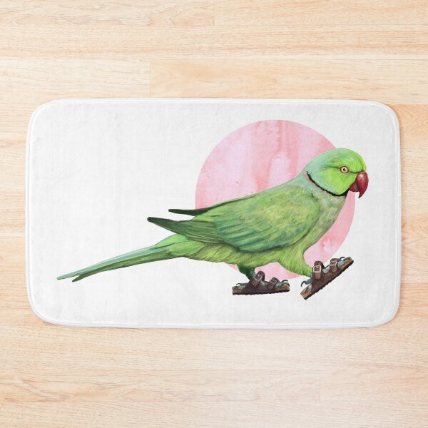 Item preview, Parakeet Wearing sandals designed and sold by CharlieCreature.