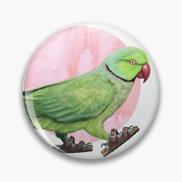 Item preview, Parakeet Wearing sandals designed and sold by CharlieCreature.