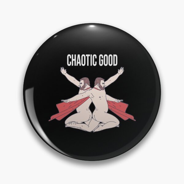 Item preview, Chaotic Good Text - Nude Superhero Symbol - Roleplaying designed and sold by DeWinnes.