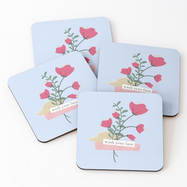 Item preview, Wash Your Face Floral   designed and sold by ThoughtJumble.