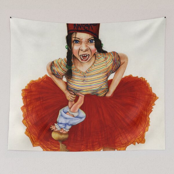 Item preview, I am the Qween Girl with Doll Having Tantrum Design designed and sold by IndyOnly.