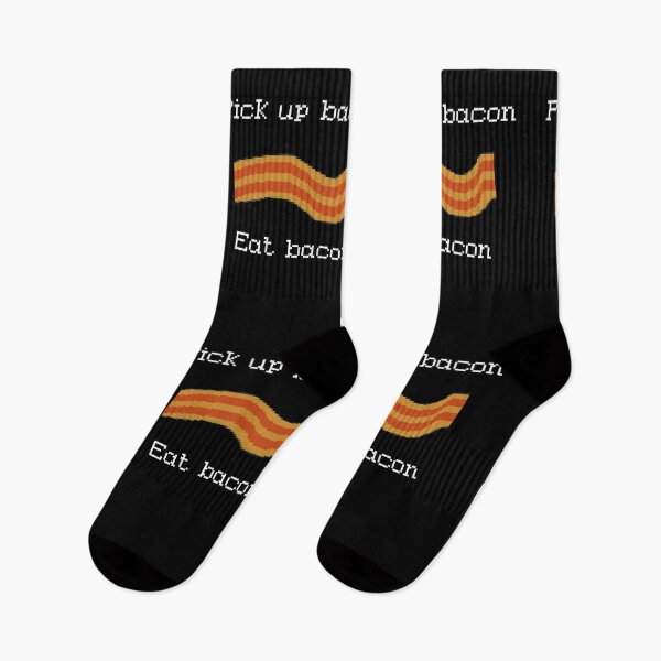 Item preview, Pixel Eat Bacon Retro Gamer Gift designed and sold by Funful.