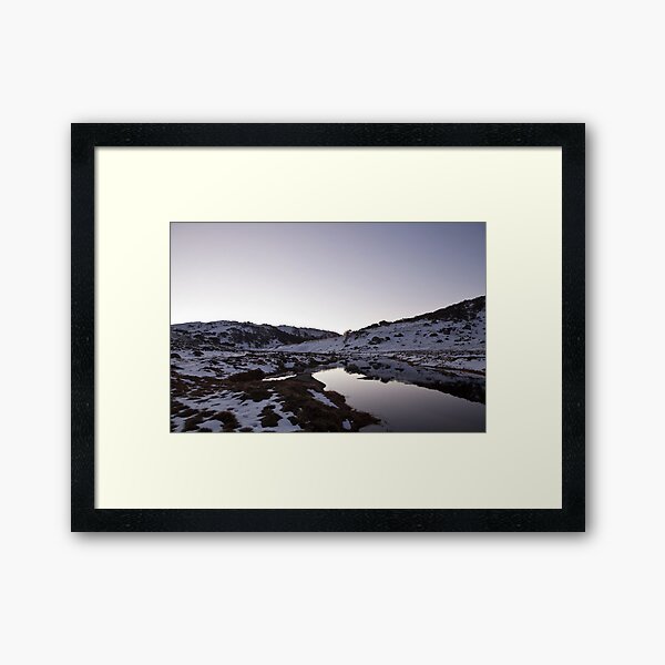 Spencers Creek - Winter Dusk View 01 Framed Art Print