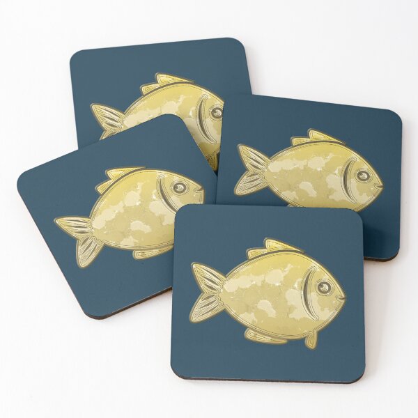 Item preview, Gold Plated Fish Art Splashes Swim Sea Ocean Fishy designed and sold by IBMClothing.