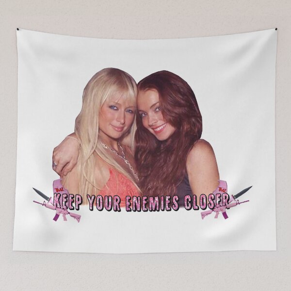 Item preview, Paris Hilton & Lindsay Lohan - Keep Your Enemies Closer designed and sold by Matildaaa.