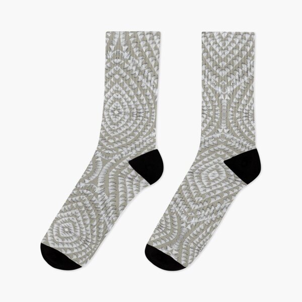Item preview, Abstract Minimal White and Beige Geometrical Pattern. designed and sold by FanitsaArt.