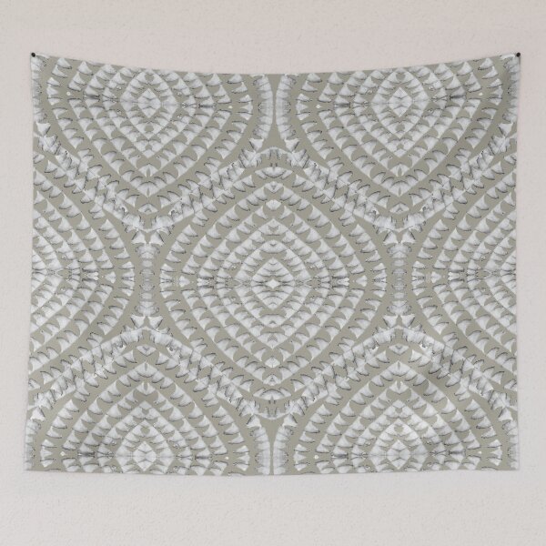 Item preview, Abstract Minimal White and Beige Geometrical Pattern. designed and sold by FanitsaArt.