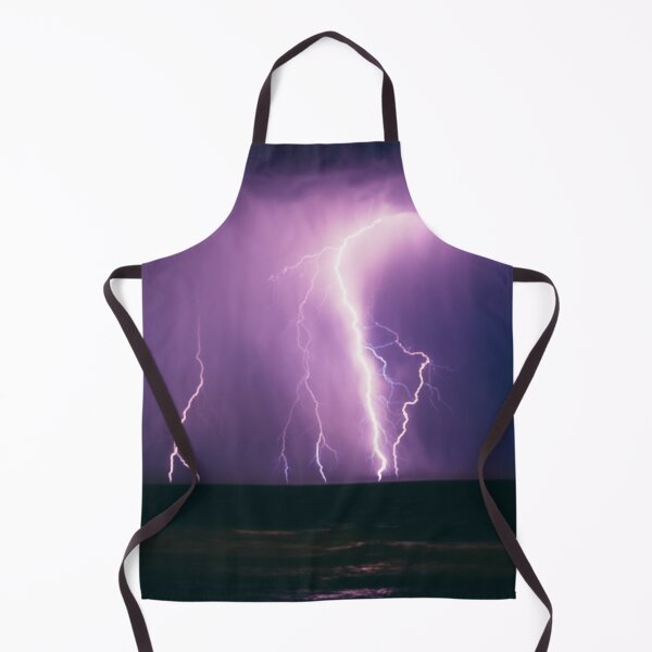 Item preview, Nighttime Storm Lightning Strike Over Ocean designed and sold by IndyOnly.