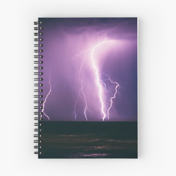 Item preview, Nighttime Storm Lightning Strike Over Ocean designed and sold by IndyOnly.