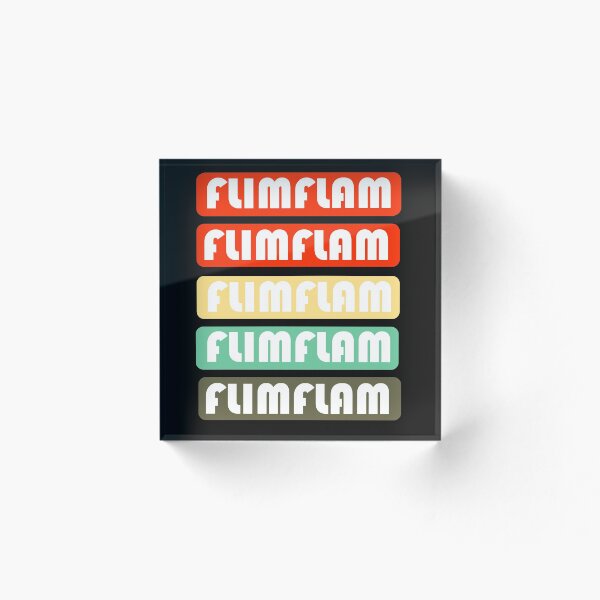 Item preview, Flimflam- Tipografía en colores retro designed and sold by EvaWolf.