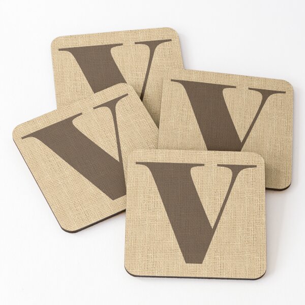 Item preview, Monogram Burlap Initial V designed and sold by Elsy's Art.